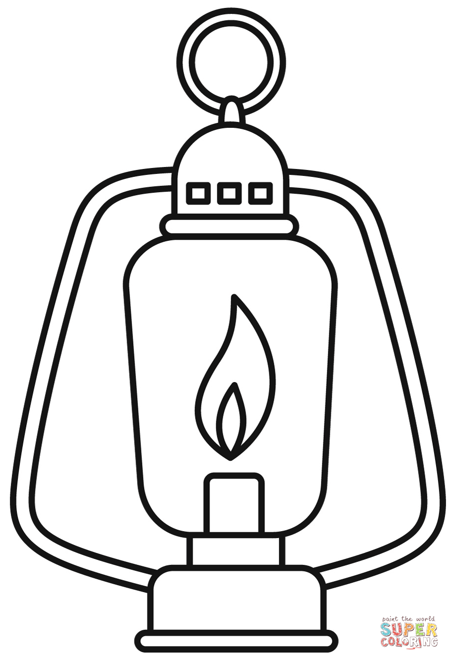 Camping lantern coloring page free printable coloring pages