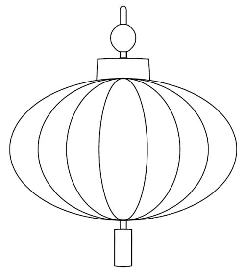 Free printable chinese lantern template