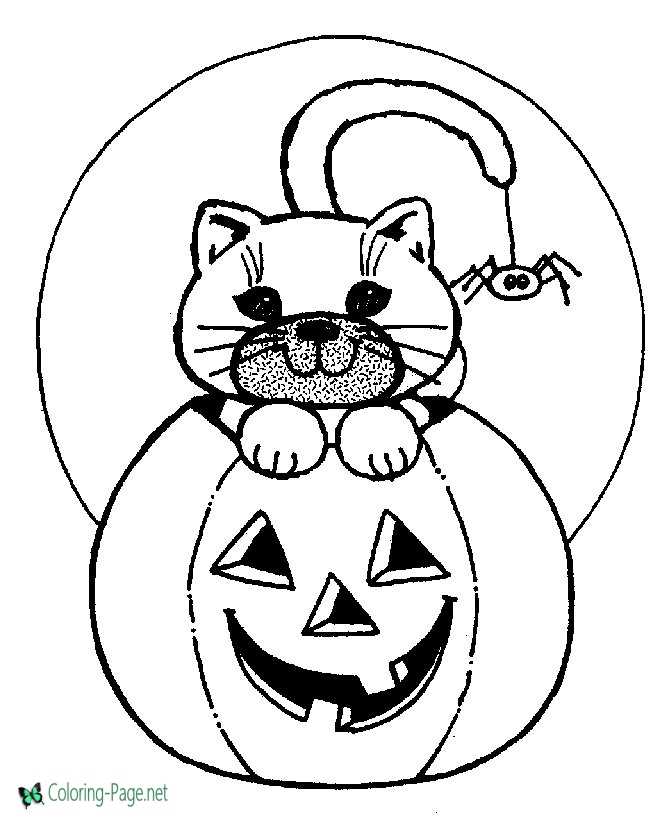 Jack o lantern coloring pages