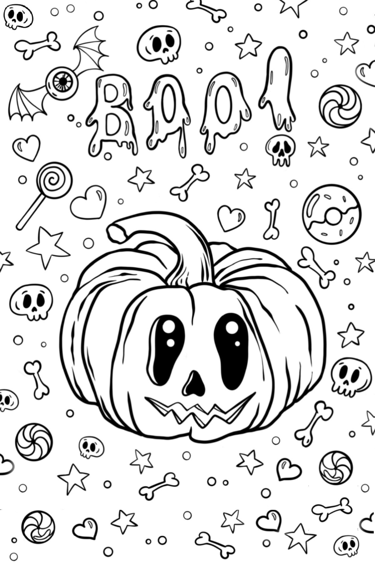 Get jack o lantern coloring pages