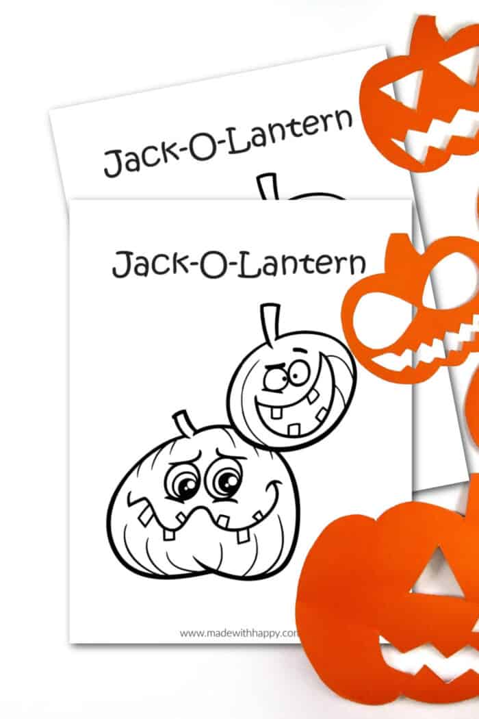 Jack o lantern coloring page