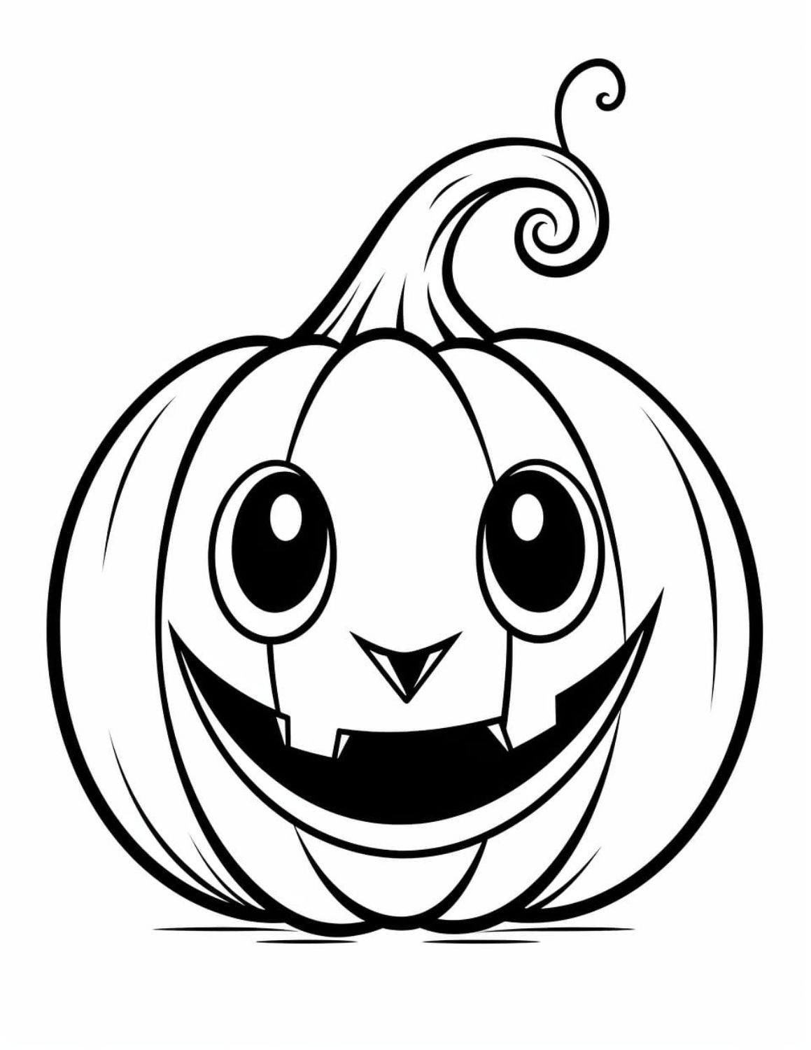 Pumpkin coloring pages for kids and adults