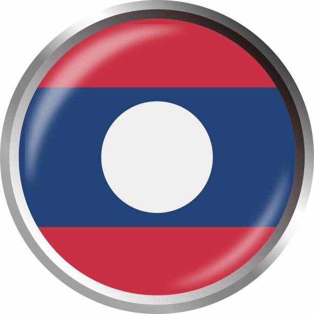 Laotian flag stock illustrations royalty