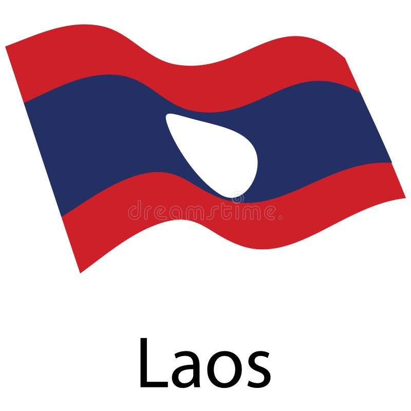 Flag lao stock illustrations â flag lao stock illustrations vectors clipart