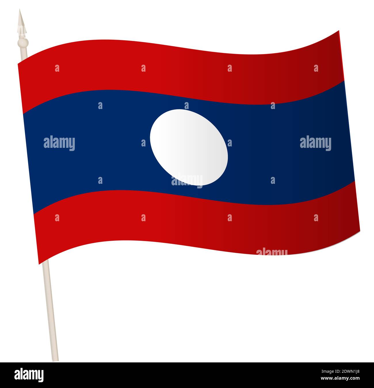 Laos flag wavy flag laos hi