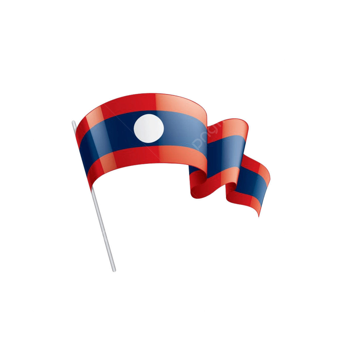 Laos national flag png vector psd and clipart with transparent background for free download