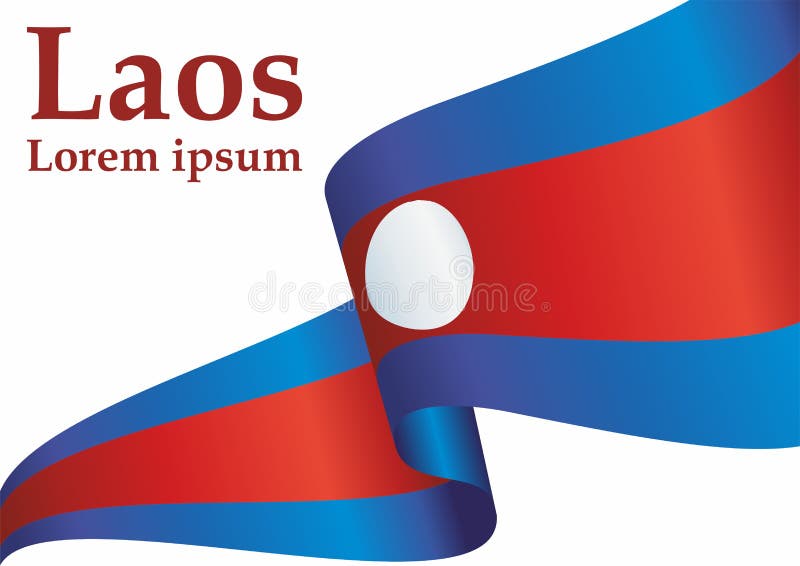 Flag lao stock illustrations â flag lao stock illustrations vectors clipart