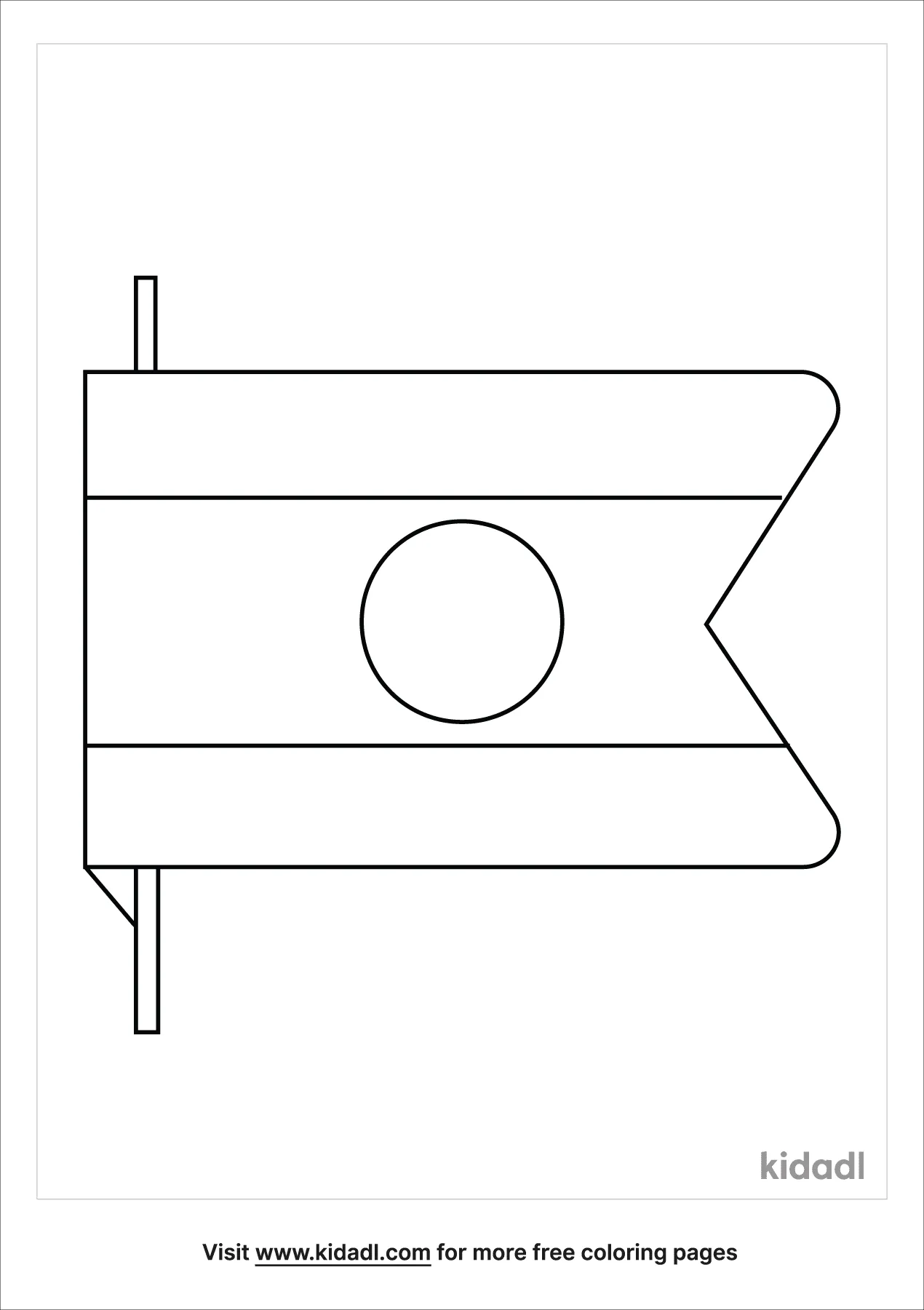 Free laos flag coloring page coloring page printables