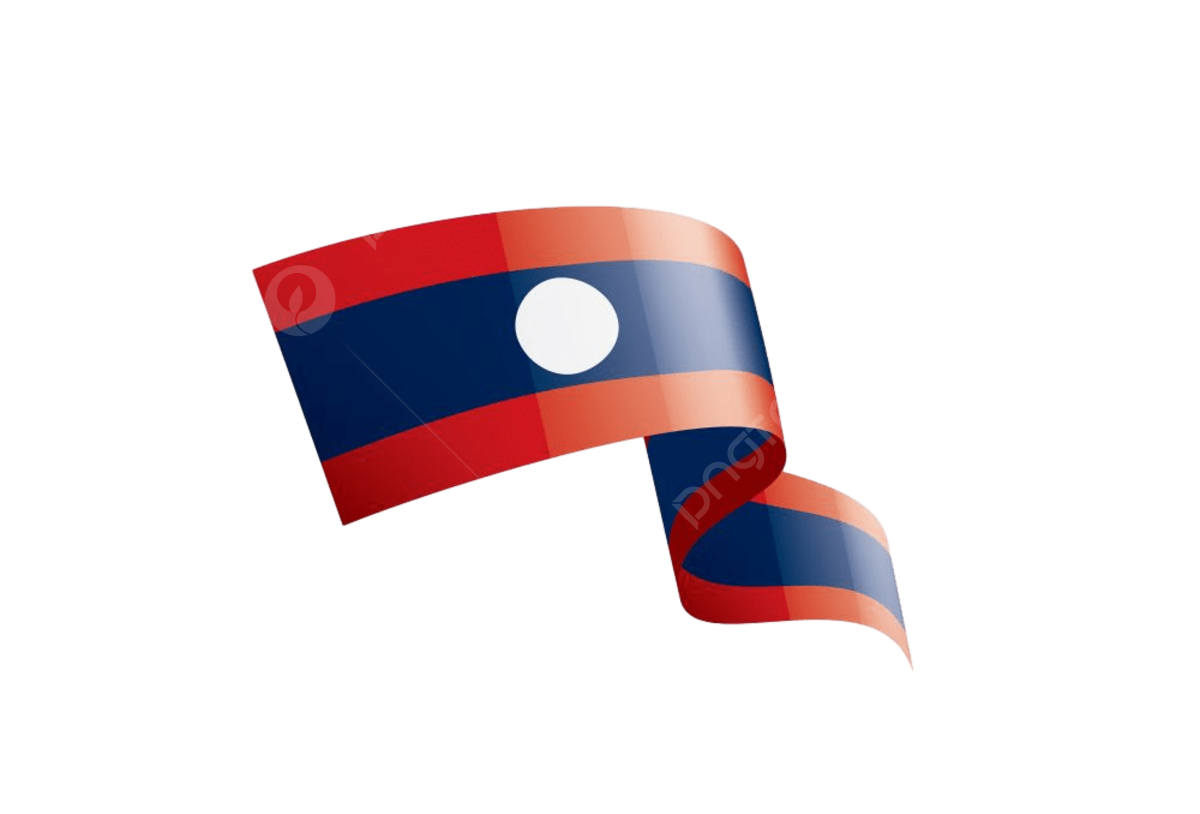 Laos national flag png vector psd and clipart with transparent background for free download