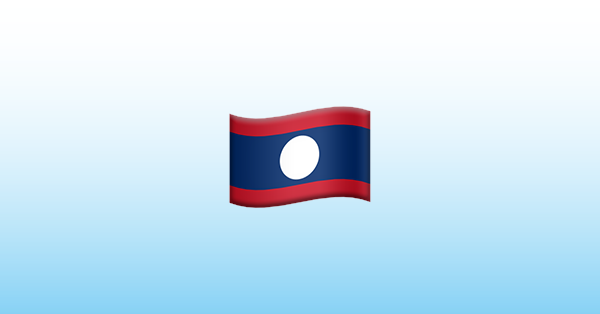 Flag laos emoji ðð