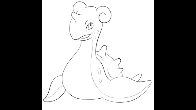 Pokemon lapras coloring page