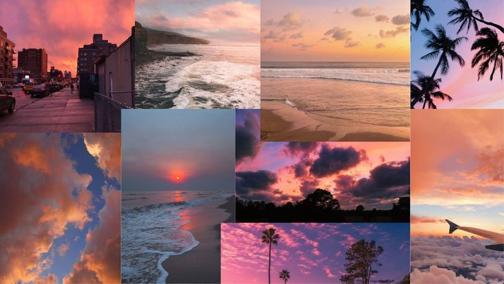 Sunset aesthetic collage wallpaper laptop wallpaper desktop wallpapers lenovo wallpapers puter wallpaper desktop wallpapers