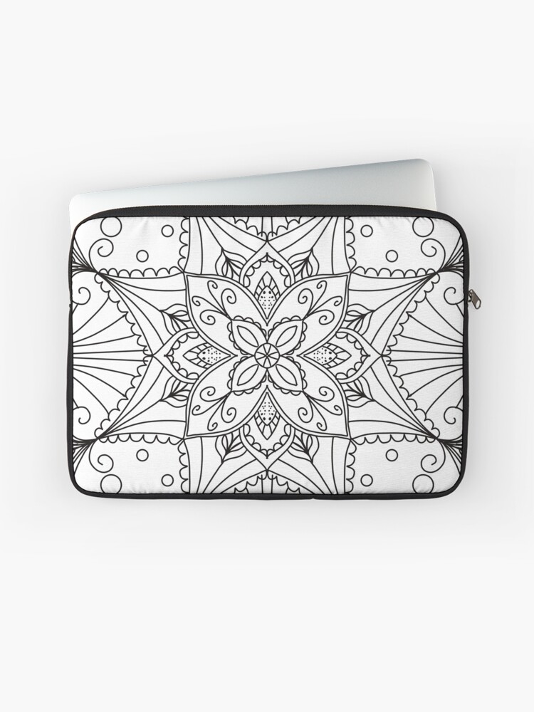 Coloring pages for kids diy colouring laptop sleeve for sale by toriascarlett