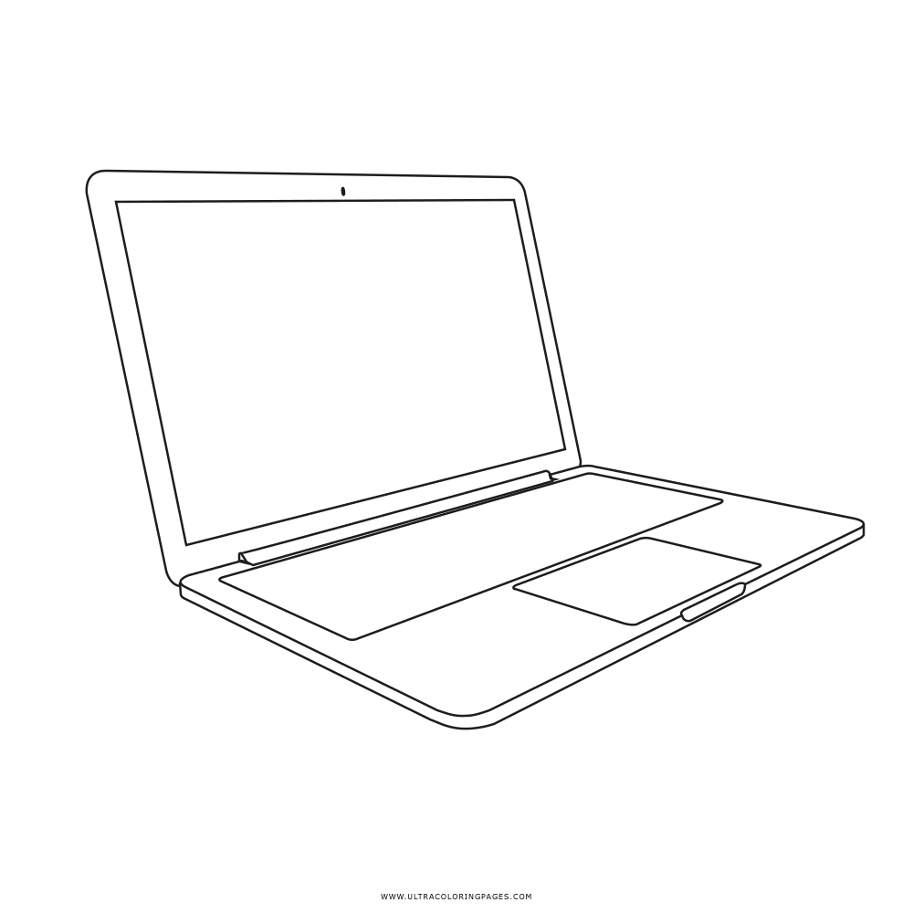 Laptop coloring page