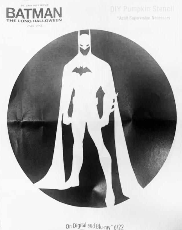 Batman free pumpkin stencil