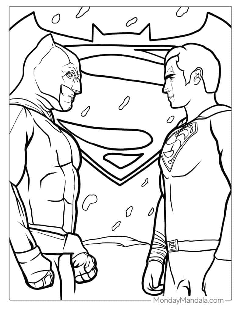 Batman coloring pages free pdf printables