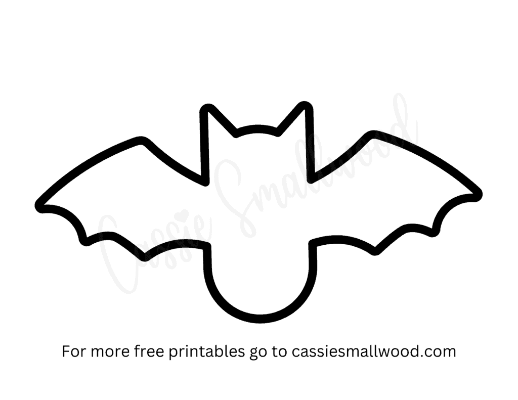 Free printable bat templates small medium and large