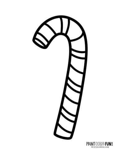 Candy cane clipart coloring pages to create a sweet holiday season at