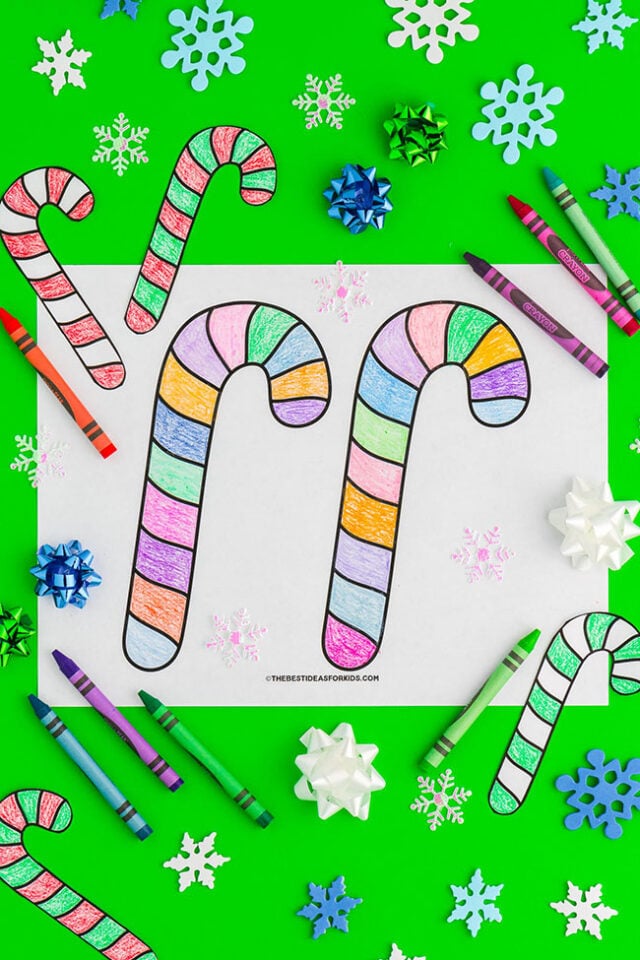 Candy cane template free printables