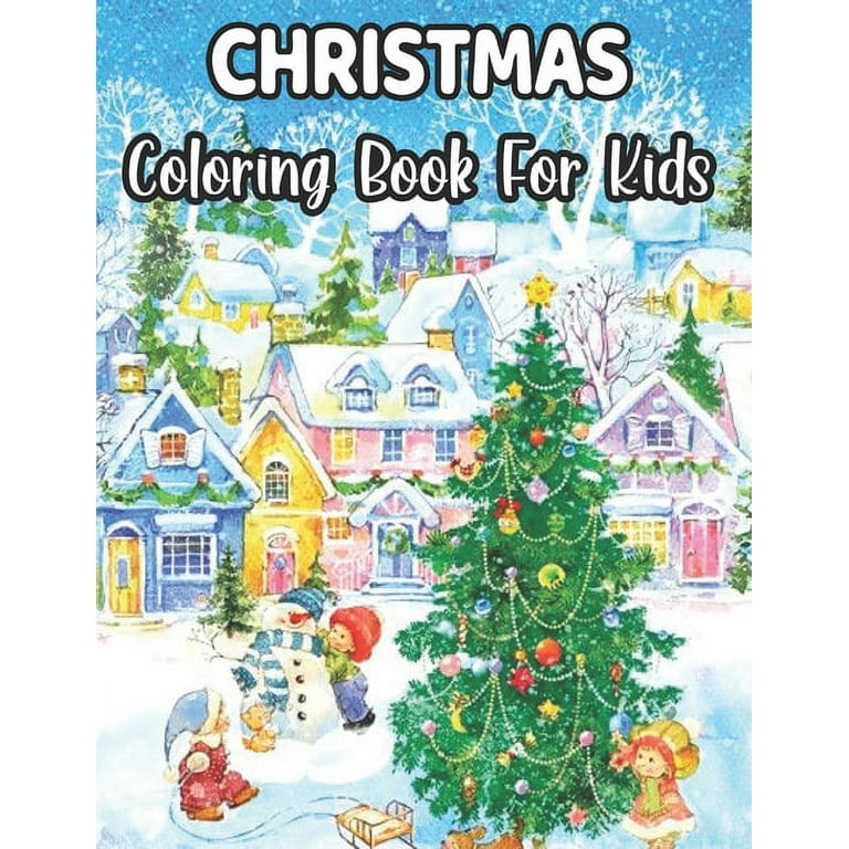 Christmas coloring book for kids christmas story pictures