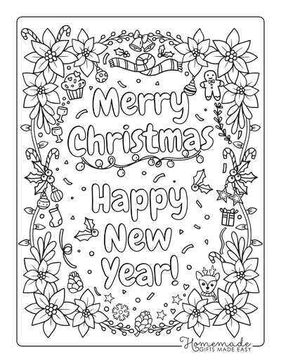 Free christmas coloring pages for kids adults