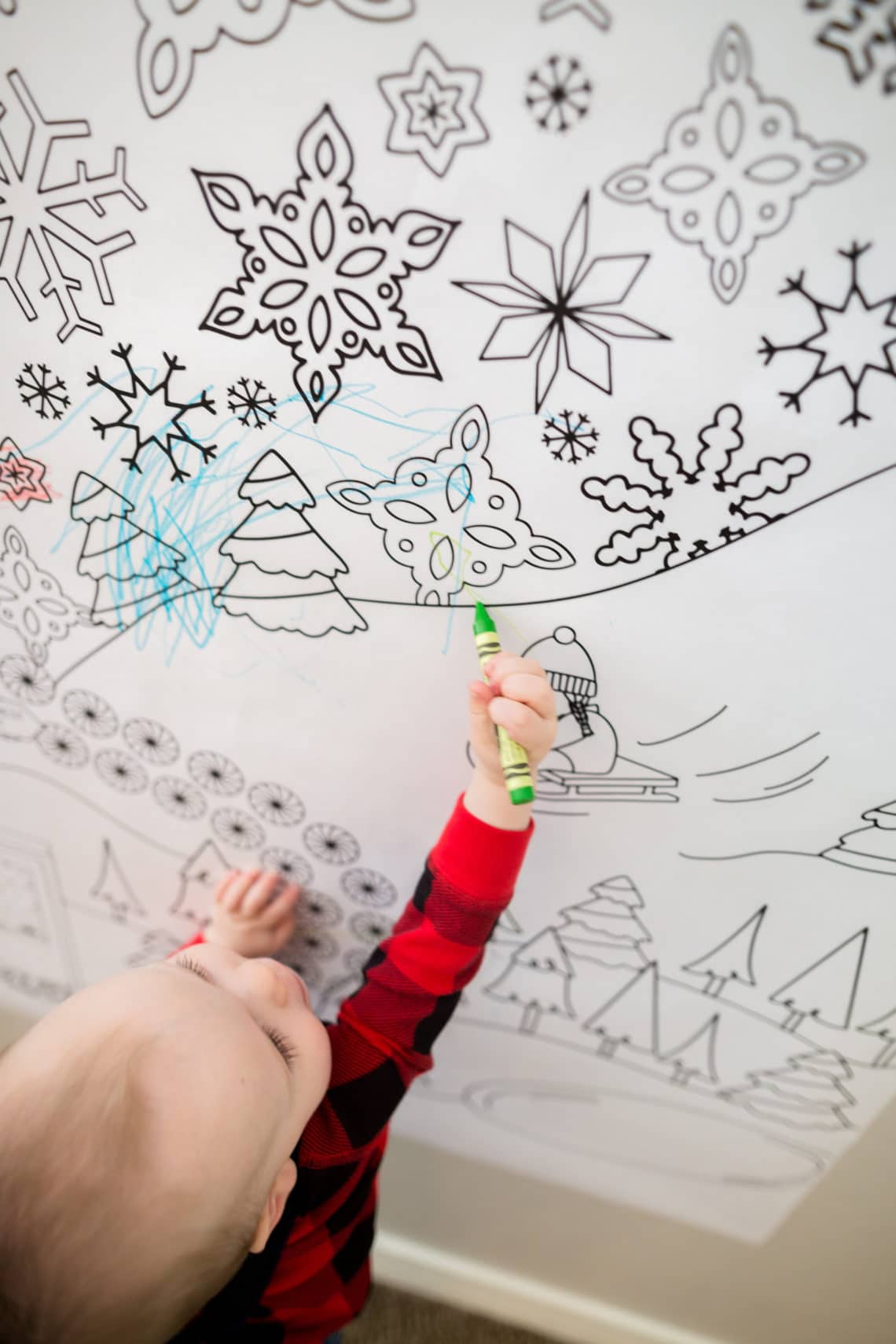 Holiday coloring pages an oversized christmas coloring page printable