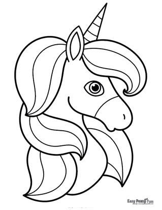 Unicorn coloring pages