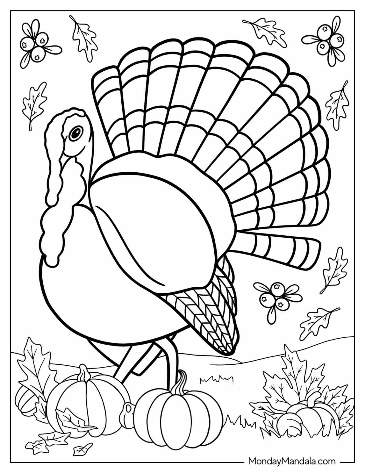 Autumn fall coloring pages free pdf printables