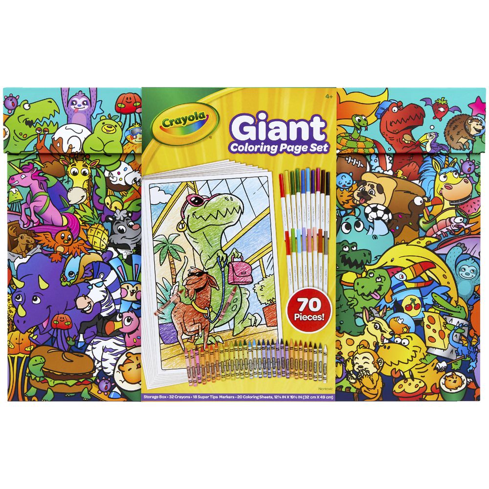 Crayola giant colouring page set