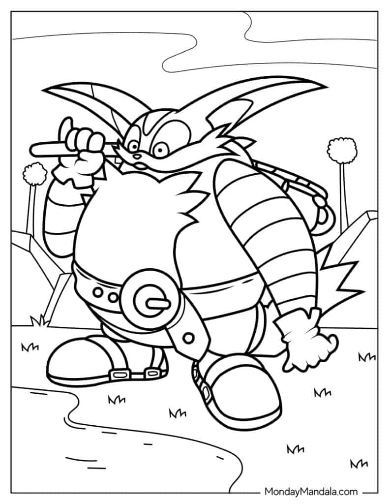 Sonic coloring pages free pdf printables