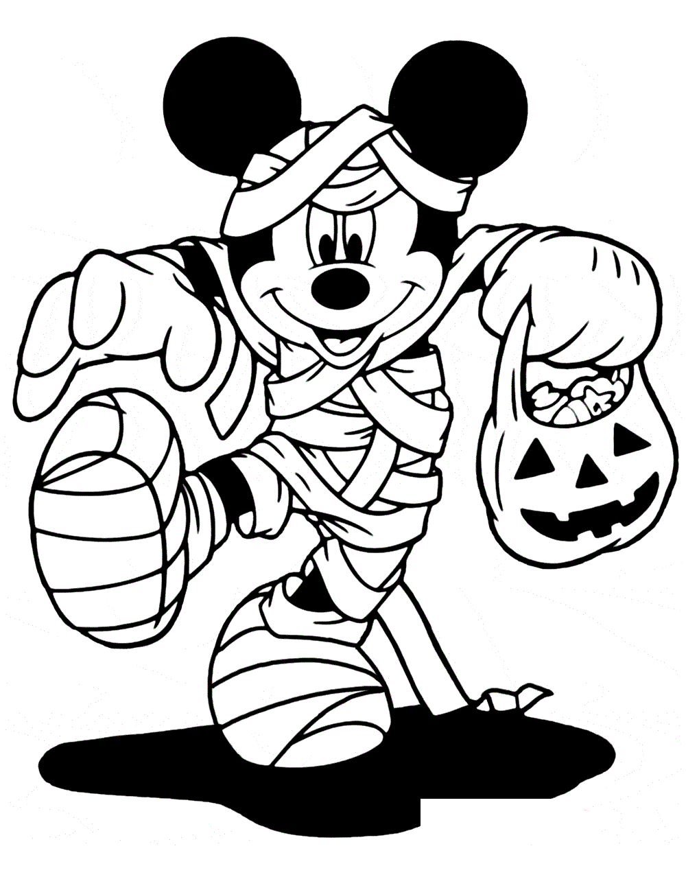 Disney halloween coloring pages