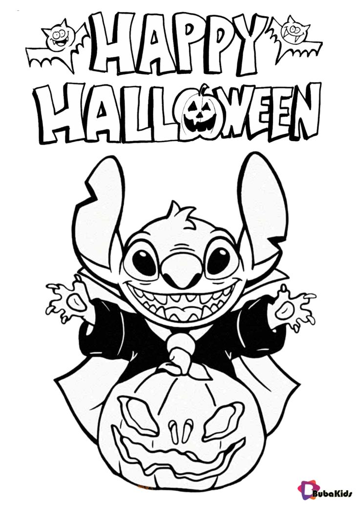 Disney stitch happy halloween coloring pages stitch coloring pages disney coloring pages halloween coloring pages