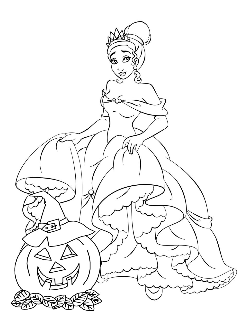 Free disney halloween coloring pages