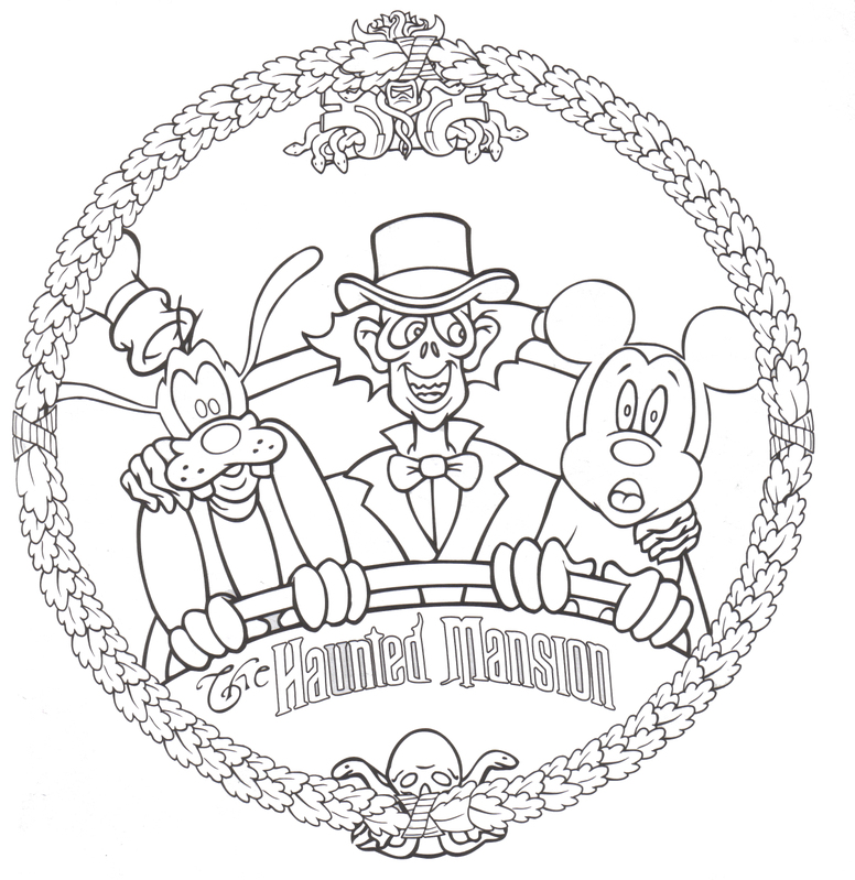 Free disney halloween coloring pages