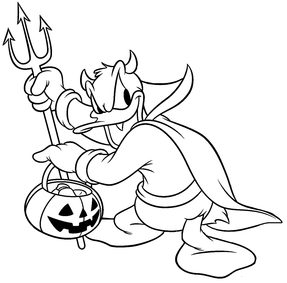 Disney halloween coloring pages