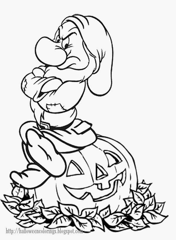 Halloween colorings disney halloween coloring pages