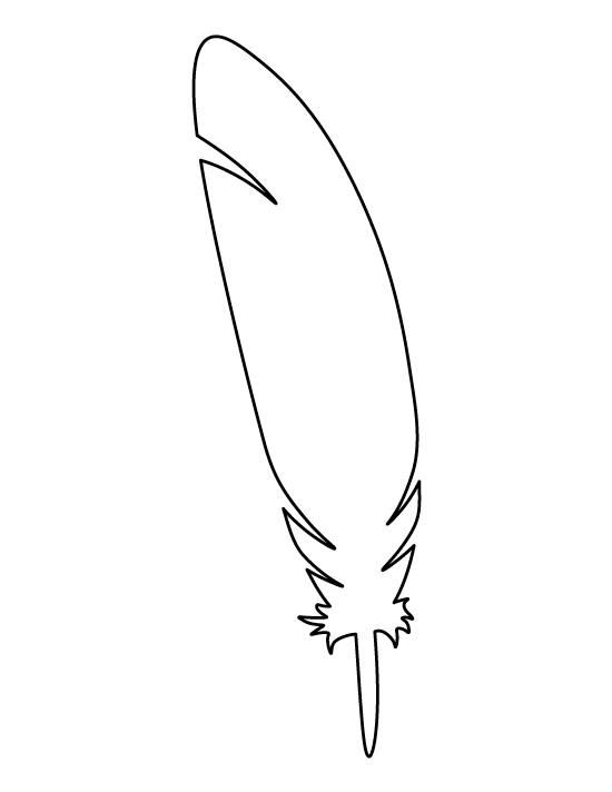 Printable feather template