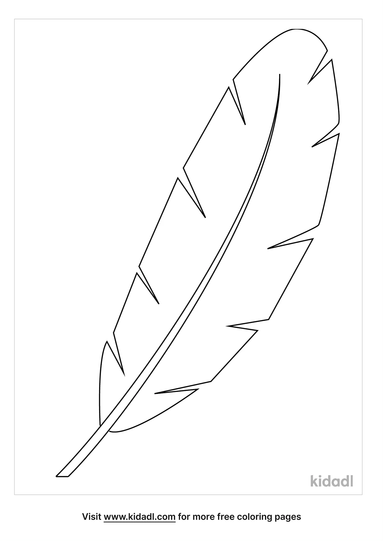 Free feather coloring page coloring page printables