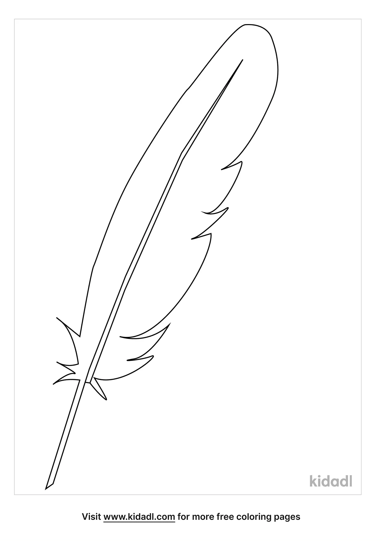 Free feather coloring page coloring page printables
