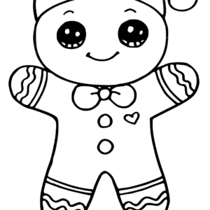 Gingerbread man coloring pages printable for free download