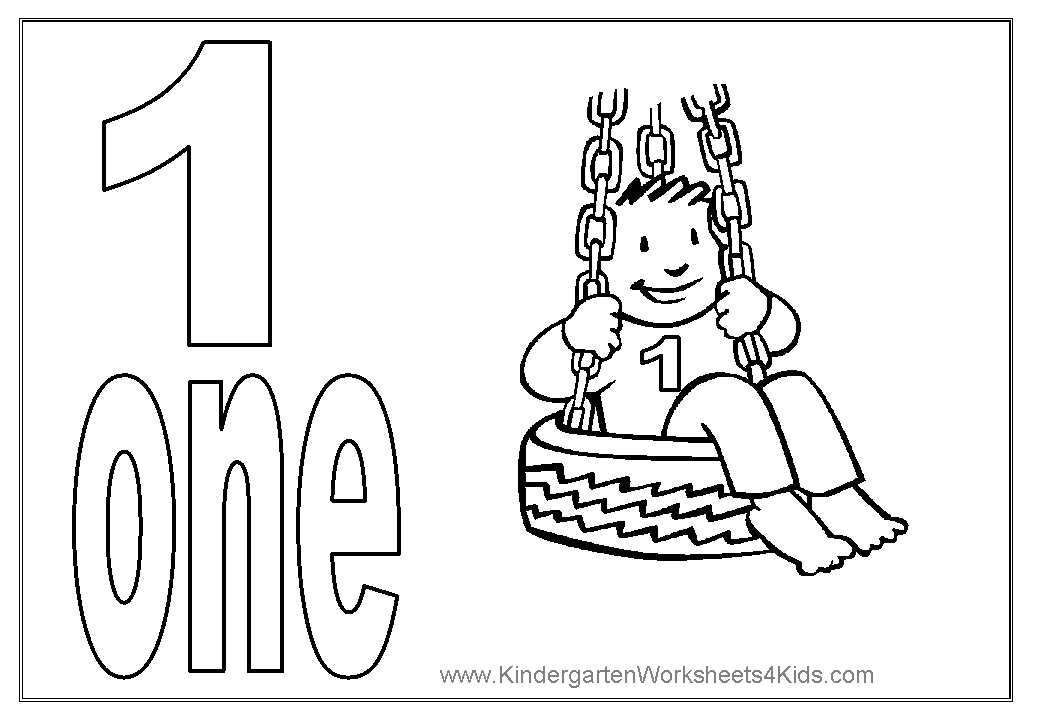 Number coloring pages