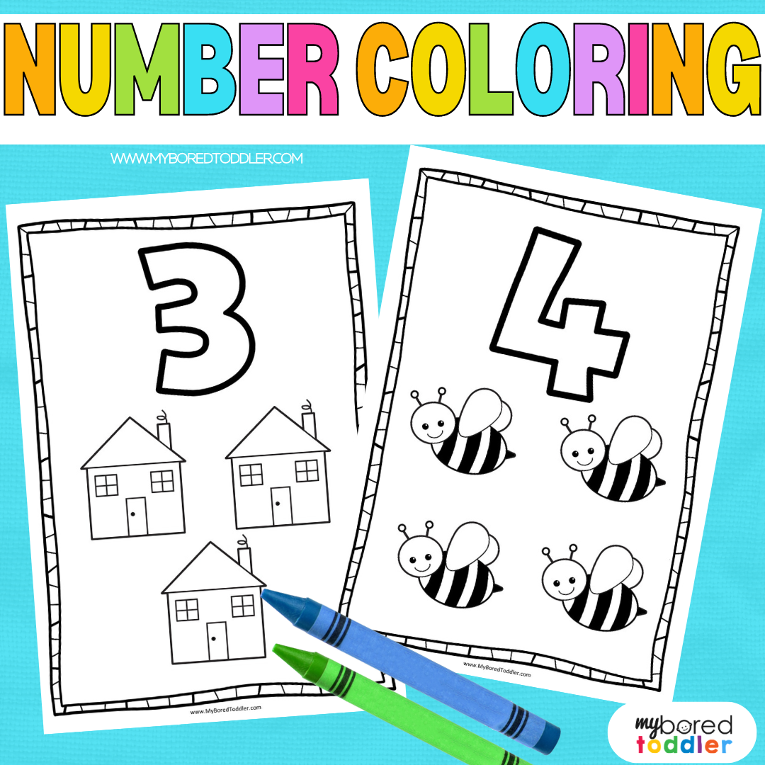 Number coloring sheets