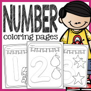 Number coloring pages