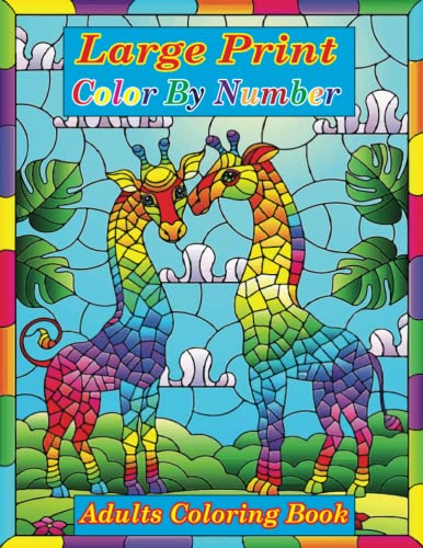 Large print color by number adults coloring book easy large print color by number coloring book with birds animals large print color by number adults coloring books coloring pages by coloring book