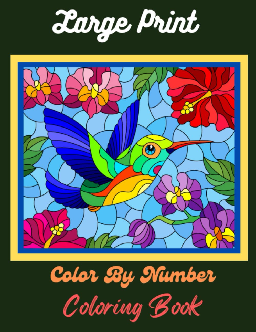 Buy large prt color by number colorg book easy large prt color by number colorg book with birds flowers animals gardens landscapesadults color by number colorg books colorg pagesv onle at dia