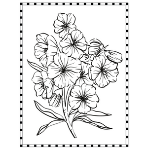 Large print coloring book for seniors simple flower coloring pages for adults and beginners katicas books