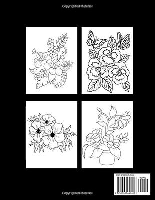 Large print adult coloring book simple coloring pages for adults and seniors easy and simple designs book for stress relief and relaxation seniors beginners men and women