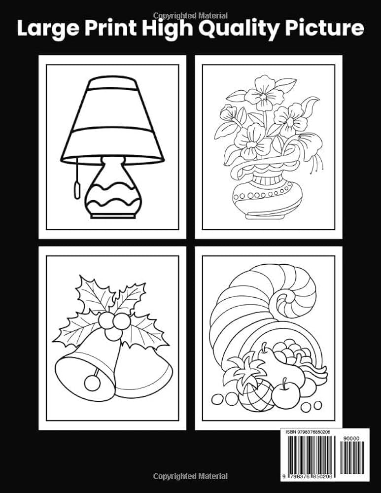 Bold and easy large print loring book an big and simple loring book for adults beginners seniors man and women with simple mandala flower food and more designs publisher large print