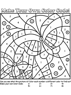 Color by number free coloring pages