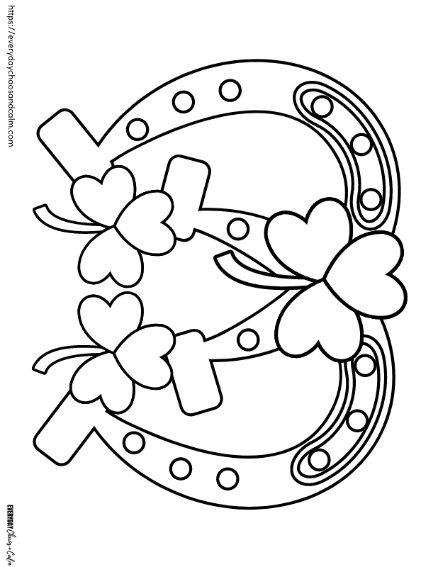 Free printable shamrock coloring pages for kids